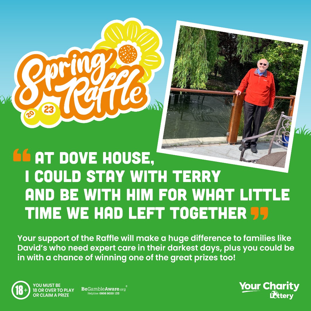 The Spring Raffle helps to raise money for our beneficiaries whilst giving you a chance to win big, be in with the chance of winning the year in cash, that's £2,023!

👉 Read more about David's story: yourcharitylottery.org.uk/blog-news/david

Players must be 18 or over. 🔞