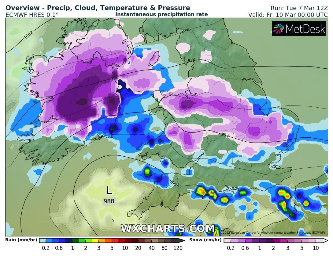 Carlow Weather on Twitter "The latest ECMWF weather model update shows