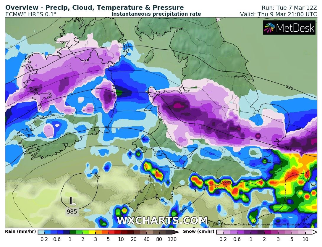 Carlow Weather on Twitter "The latest ECMWF weather model update shows