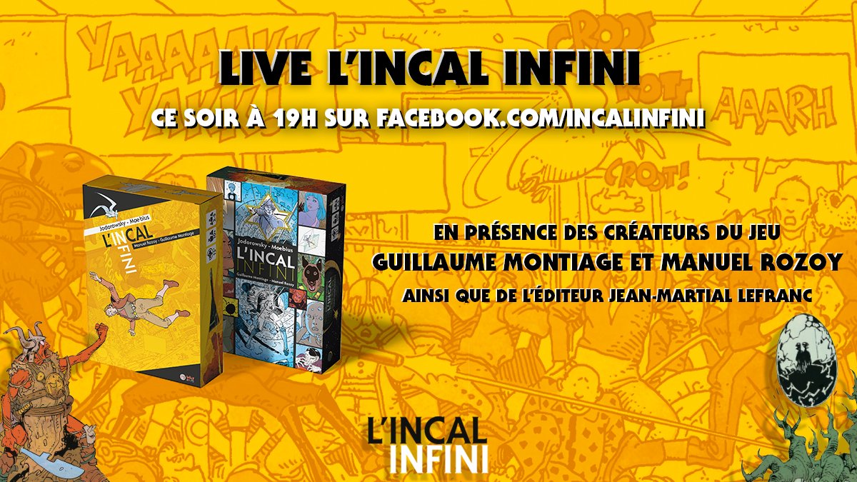 IncalInfini's tweet photo. On est en live avec @ManuelRozoy, @gmontiage, Jean-Martial Lefranc et @Cesba pour fêter les 100% du premier objectif de notre @Kissbankers #LIncal Infini !
Venez partager ce moment avec nous par ici : https://t.co/QMFTeOrMgm https://t.co/TXL9rmF1lM