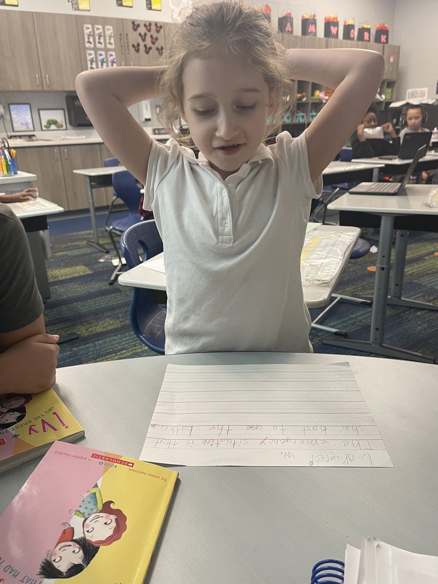 MsKGordon9's tweet photo. We started a new book in book clubs today and these kiddos are super excited about reading a chapter book. One chapter read and we made predictions for chapter two. So proud 🥹❤️ @ForestLakeEagle @Bjackson_FLE @Davis_FLE https://t.co/skkqN5ldnM