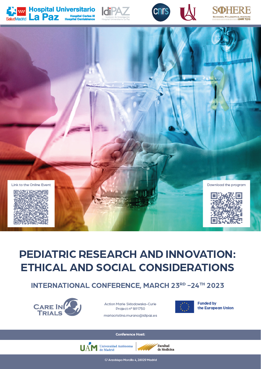 We pleased to announce the International Conference on Pediatric Research and Innovation, March 23rd-24th, Faculty of Medicine UAM