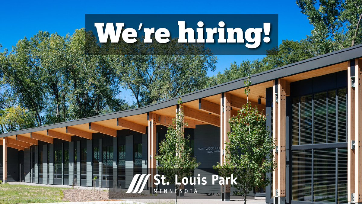 stlouispark's tweet image. New employment opportunities — Junior naturalist coordinator, assistant instructor – playground naturalist

View the job descriptions and apply online by April 2: stlouisparkmn.gov/employment

#job #employmet #nowhiring