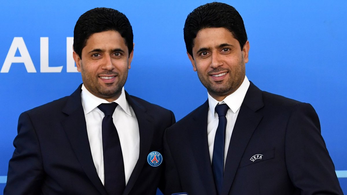 planetom13's tweet photo. Un accord a été trouvé entre le @PSG_inside et l'@UEFA, aucune sanction ne sera prise contre le club qat.. parisien pour son déficit de 369 millions d'euros sur l'exercice 2022-2023.
Nasser El-Khelaifi (UEFA) et Nasser El-Khelaifi (PSG) se disent "très satisfaits de cet accord". https://t.co/crIufDYPlT
