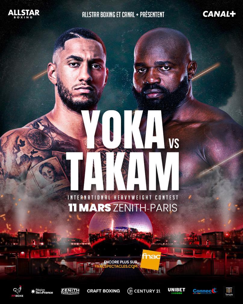 PROGRAMMING ALERT 🚨 @TonyYoka & Carlos Takam will clash in a Heavyweight battle on March 11, streaming live on @ESPNPlus 📲