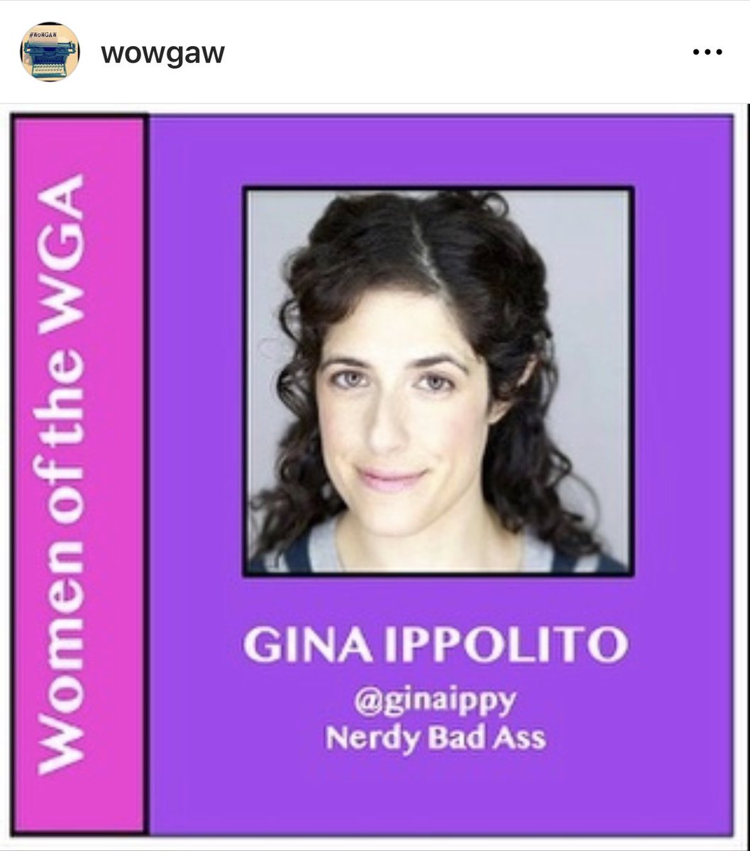 Gina Ippolito (@ginaippy) on Twitter photo Wheeee, thank you, <a href="/WoWGAW/">Unofficial Committee of Women Writers</a> !! Folks, go follow this account here and on insta if you wanna be kept up to date on some bomb ass women of the WGA! Wheeee, thank you, <a href="/WoWGAW/">Unofficial Committee of Women Writers</a> !! Folks, go follow this account here and on insta if you wanna be kept up to date on some bomb ass women of the WGA!
