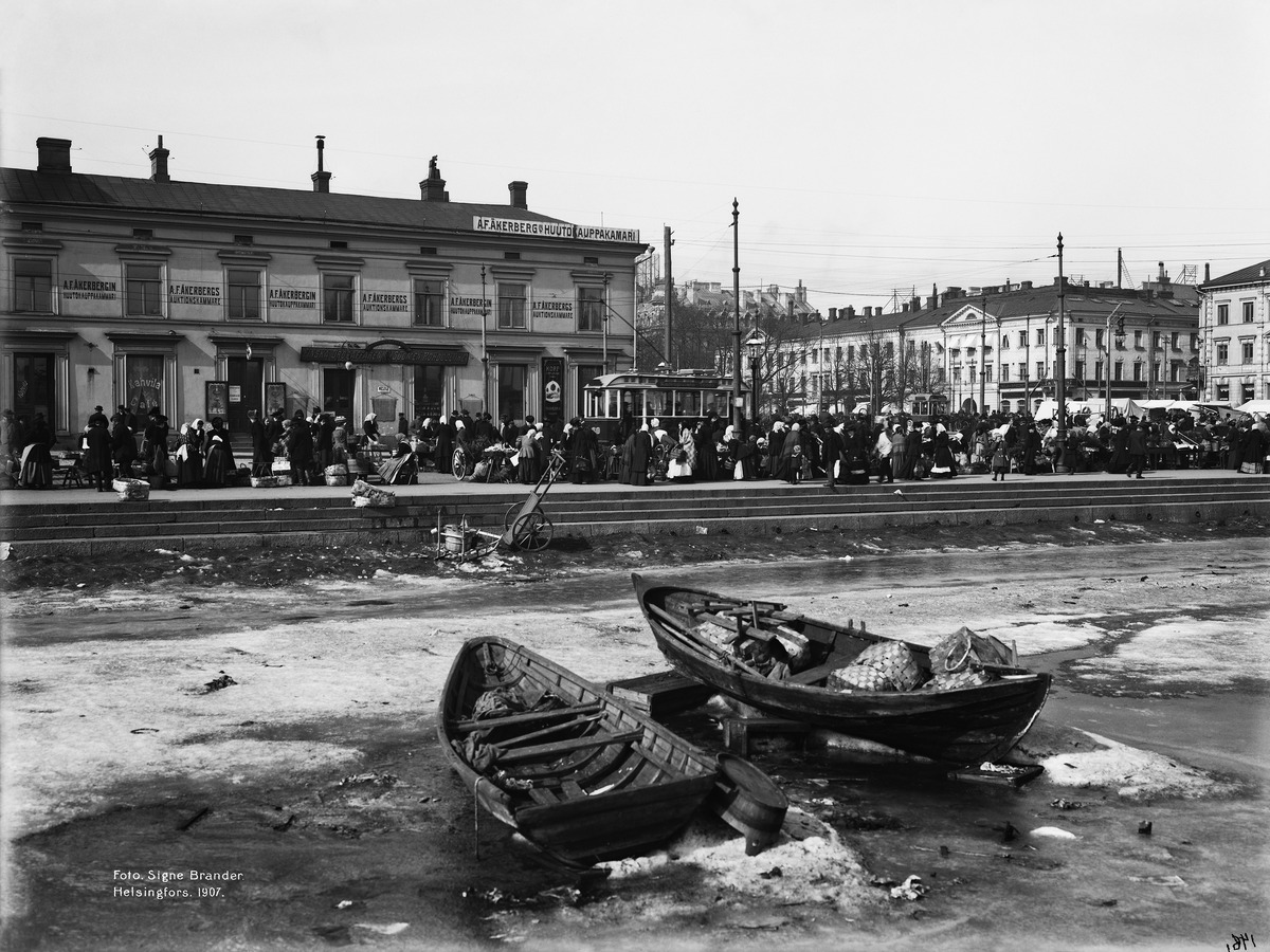 Kauppatori (n. 1907, Kaupunginmuseo, #helsinki)