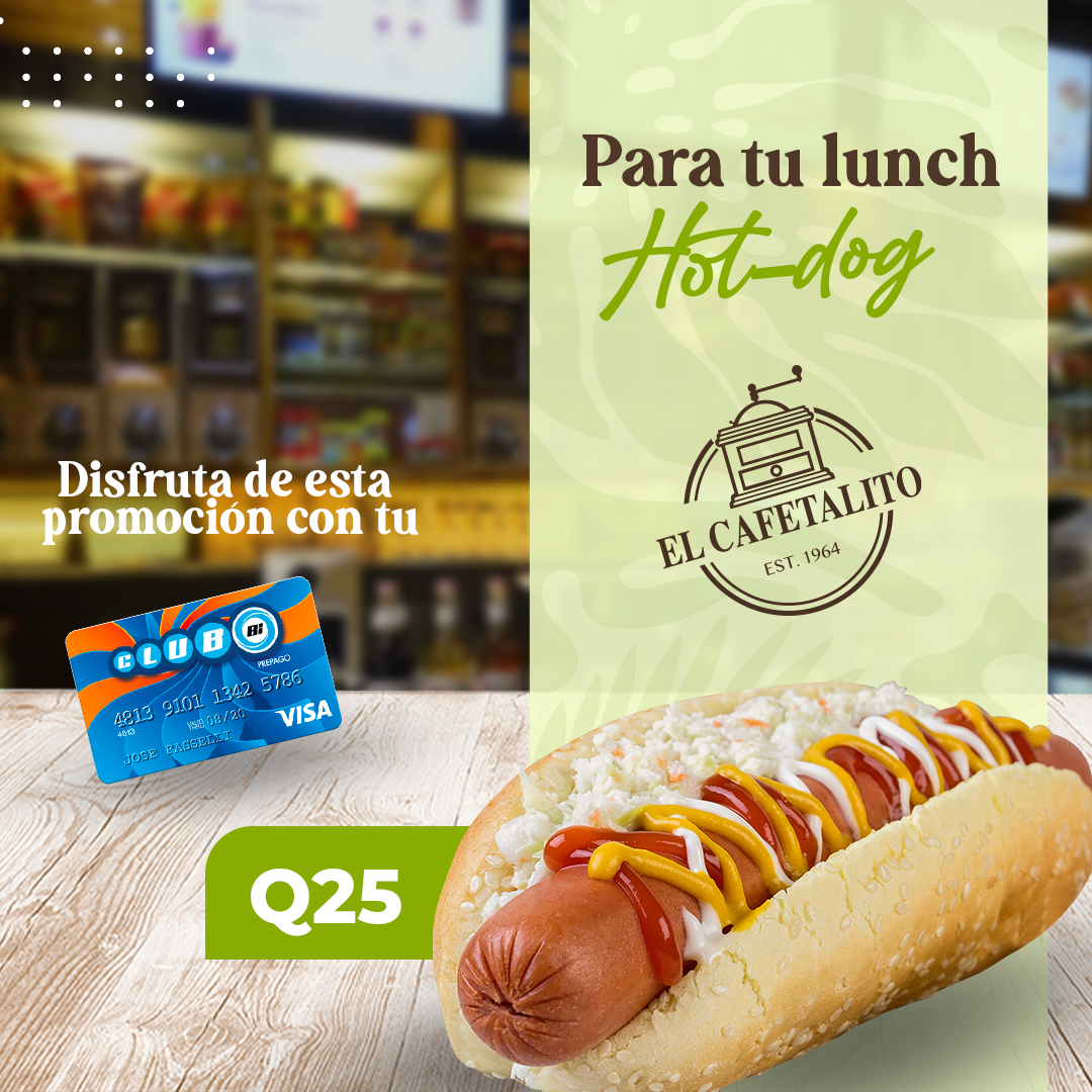 El_Cafetalito's tweet image. Disfruta de nuestro delicioso hot dog individual a un precio especial al presentar tu membresía del Club Bi. 🌭🥰
#ClubBi #promo #Hotdog #Sabor #Cafetalito