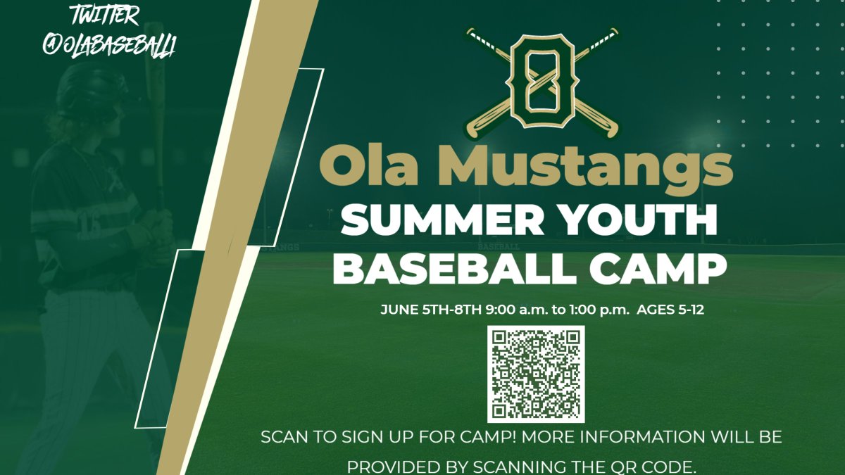 We are excited to announce our 12th Annual Oboyz Youth Baseball camp! 

June 5th-8th from 9:00 a.m. to 1:00 p.m

Please reach out to Coach McCreary with any questions. 
thomas.mccreary@henry.k12.ga.us

Scan the QR code on the flyer to sign up!

<a href="/OLA_High_AD/">Ola High Athletics</a>