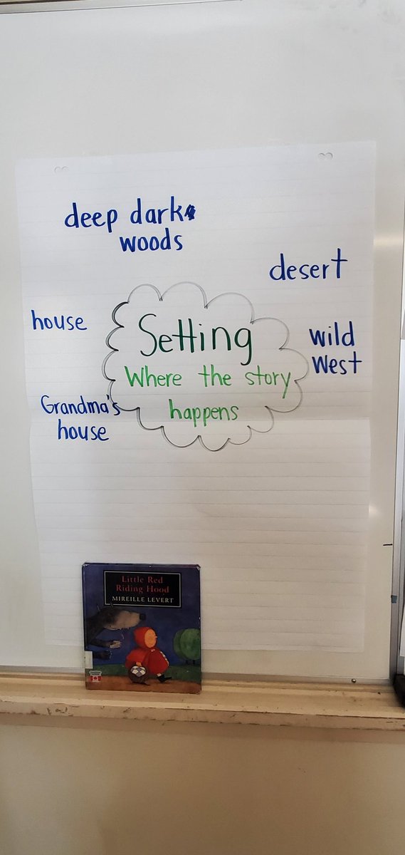 msjweir's tweet photo. In writing we are working on understanding what setting is. We are reading different versions of Red Riding Hood and comparing the setting of each story. https://t.co/ctT8WJxZdr