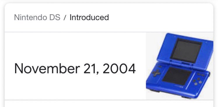shut tf up if the nintendo DS is older than you
