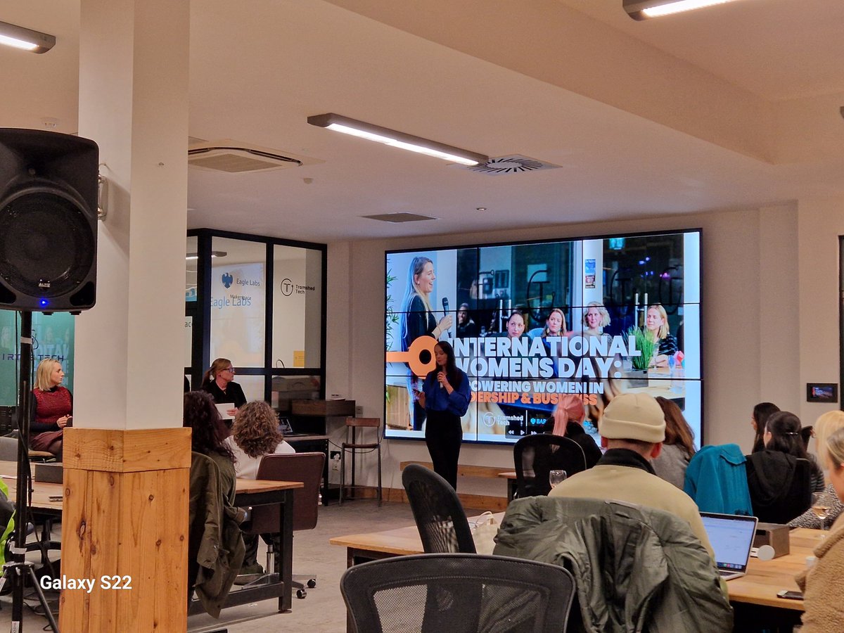 Empowerment and inspiration at <a href="/TramshedTech/">Tramshed Tech</a> #InternationalWomensDay2023