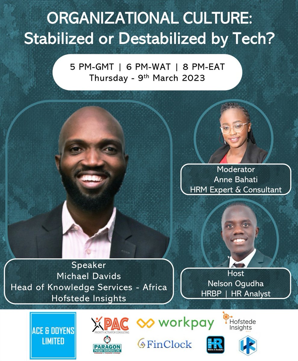 TheManagement_1's tweet photo. 1/8
What is your current organizational culture?
The impact of technology on organizational culture is complex and multifaceted. It is up to the organization to ensure that tech supports and reinforces its values and norms.
Register in advance to join: - https://t.co/AZIL7OzELq https://t.co/gqRESJ2oL9