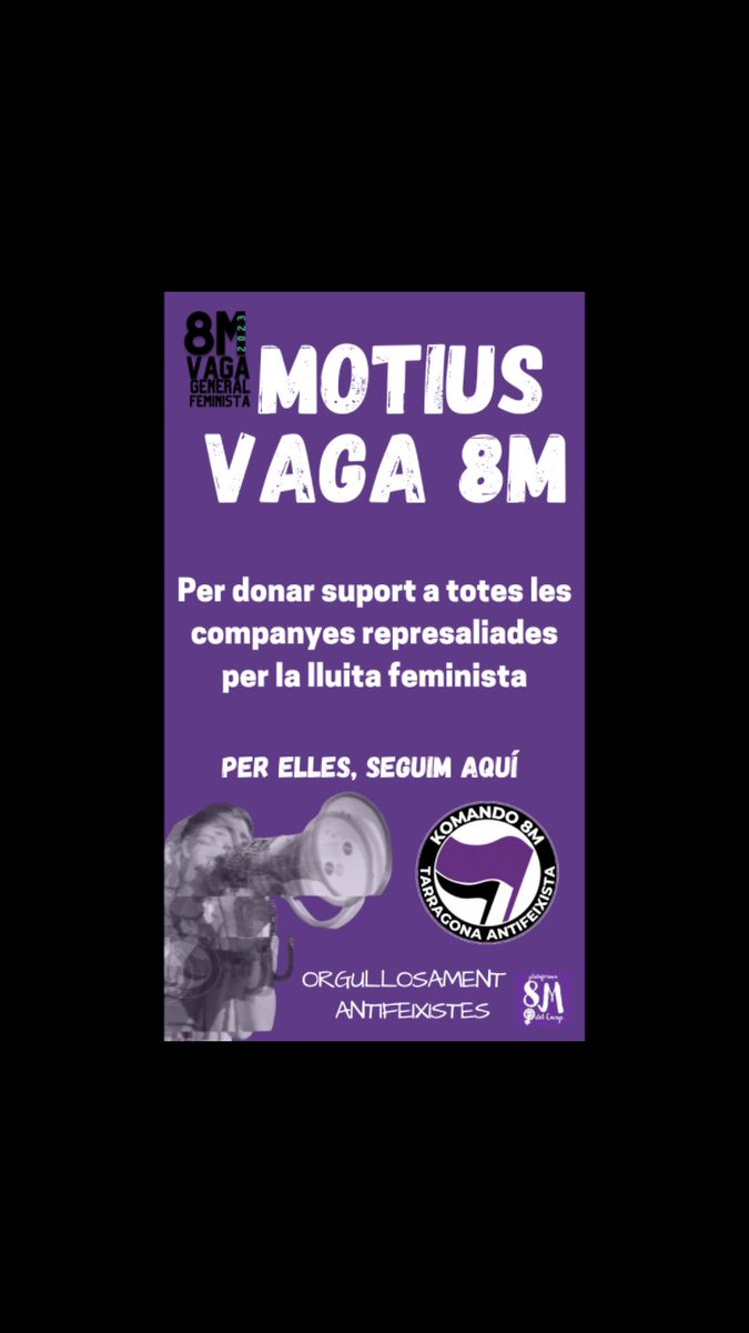 Demà VAGA GENERAL FEMINISTA!!