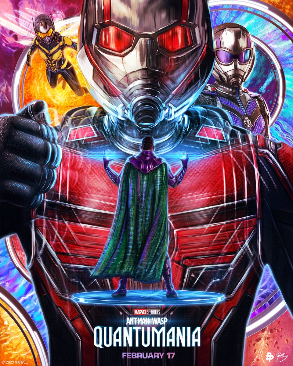 MarvelStudios's tweet photo. Check out this brand-new art from @samgilbey  inspired by Marvel Studios’ #AntManAndTheWaspQuantumania. 

Now playing, only in theaters. Get tickets: https://t.co/w3gg6xC83v https://t.co/nzkpXTMpeE