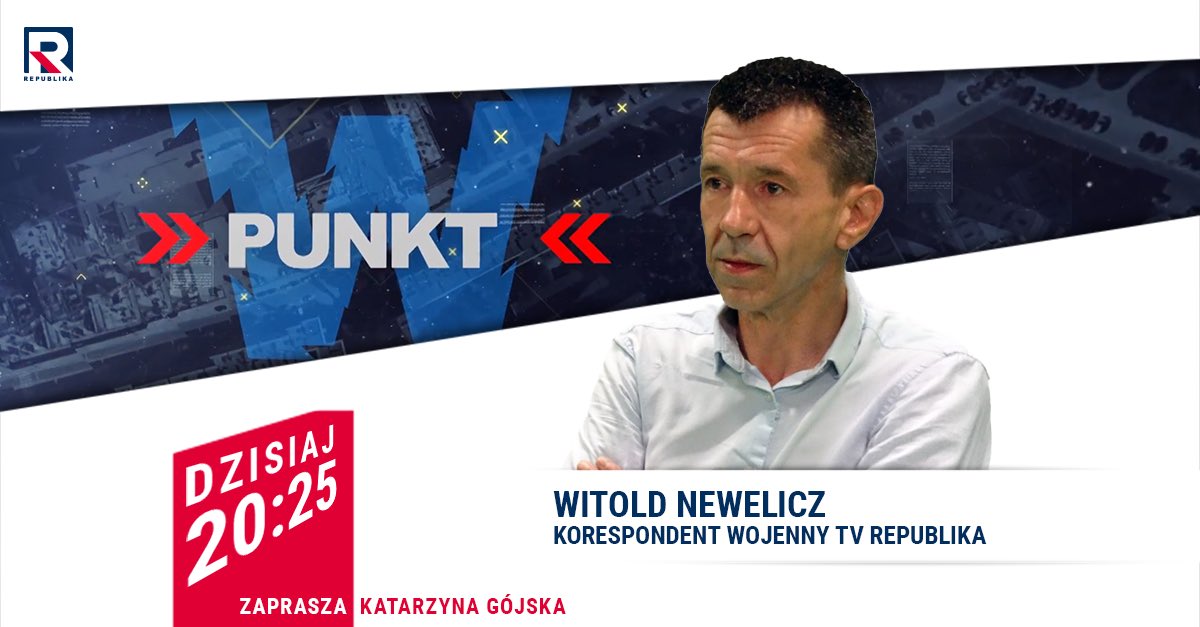RepublikaTV's tweet photo. #WPunkt | #Zapraszamy na #program red. Katarzyna #Gójska z:
▪️#Witold #Newelicz
#włączprawdę #TVRepublika https://t.co/uWfejDd4YJ