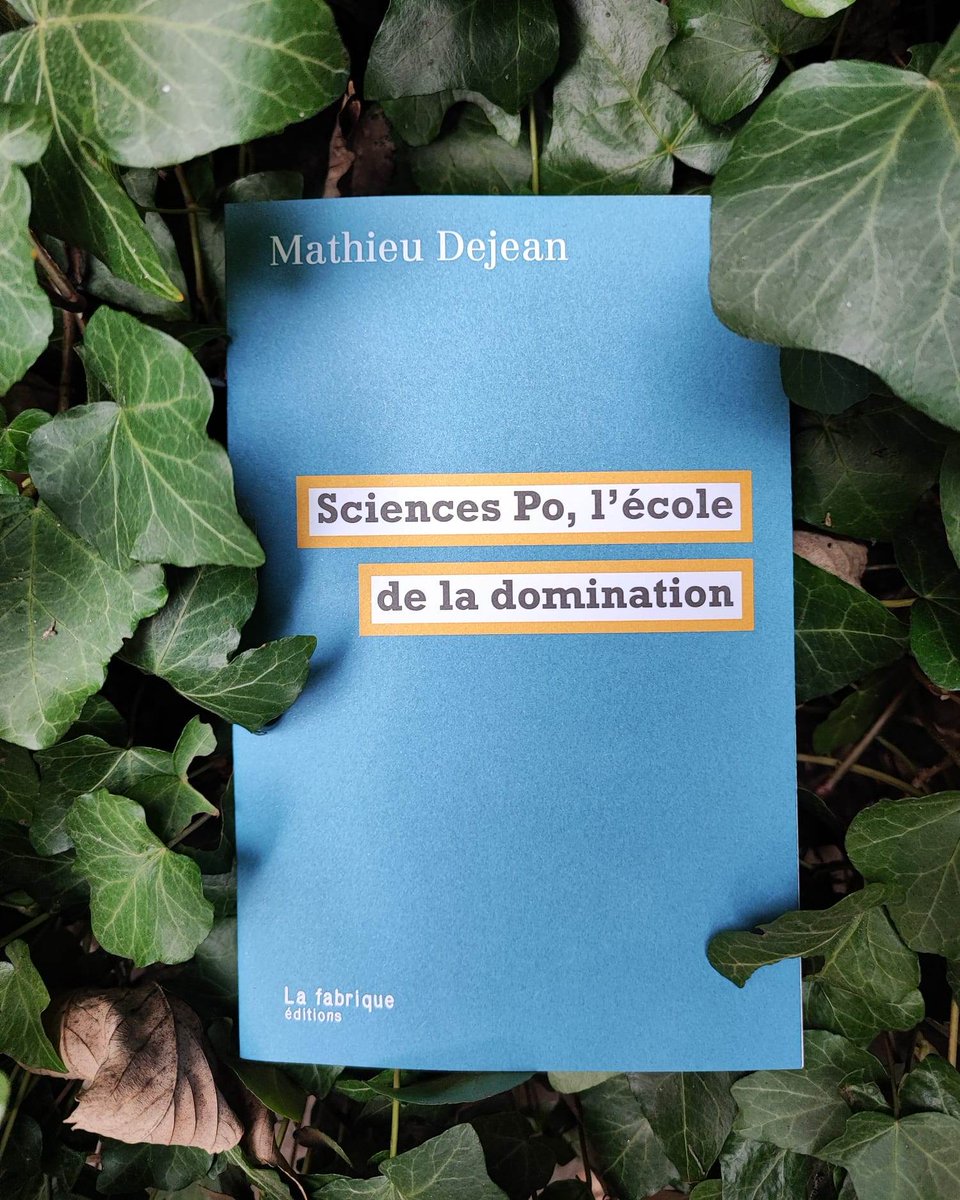 En librairie vendredi 17 mars 
<a href="/Mathieu2jean/">Mathieu Dejean</a> 
lafabrique.fr/sciences-po-le…