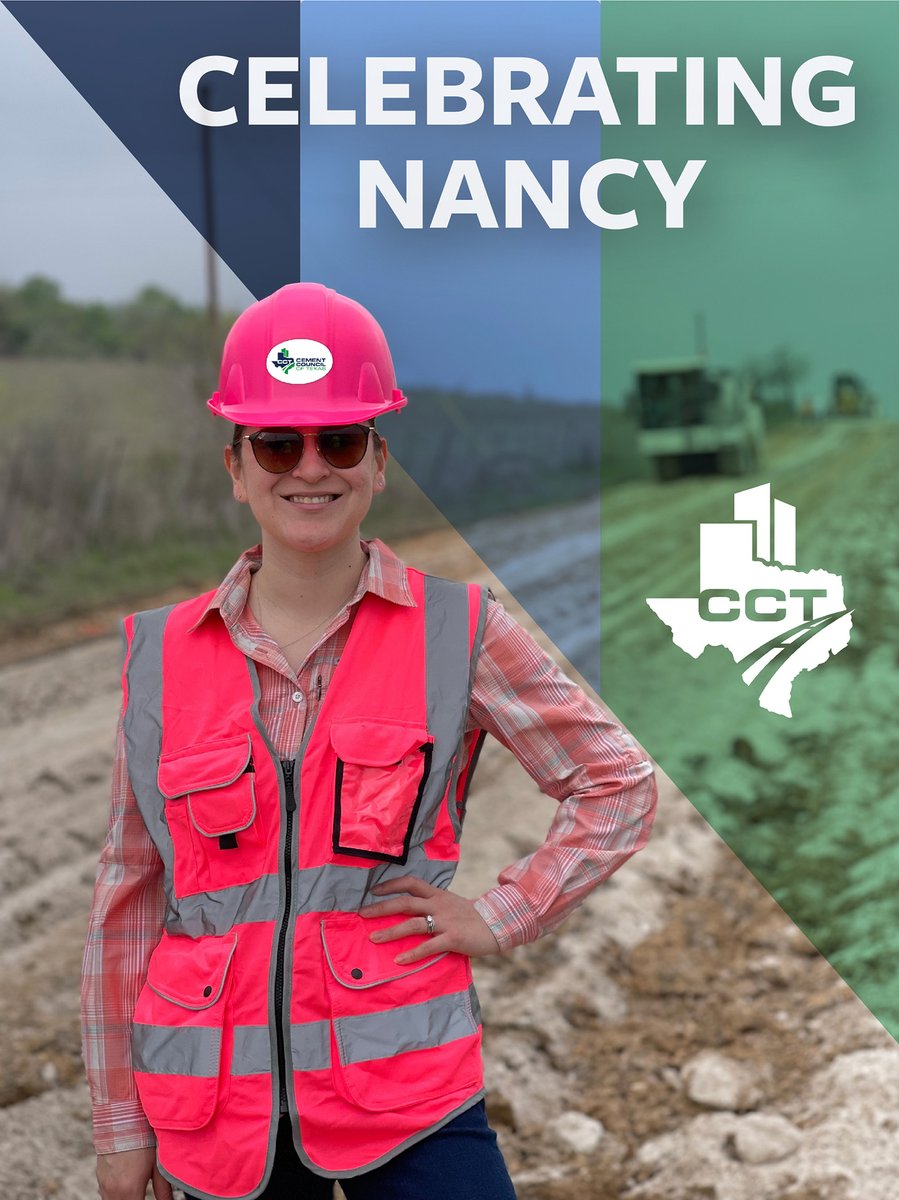 We are proud to celebrate Nancy Beltran, Ph. D. during Women in Construction Week. She is a thought leader and a driving force behind how we promote pavements across the state. #Cement #Concrete #Sustainability #WIC2023 #womeninconstructionweek2023 #WomenInConstruction