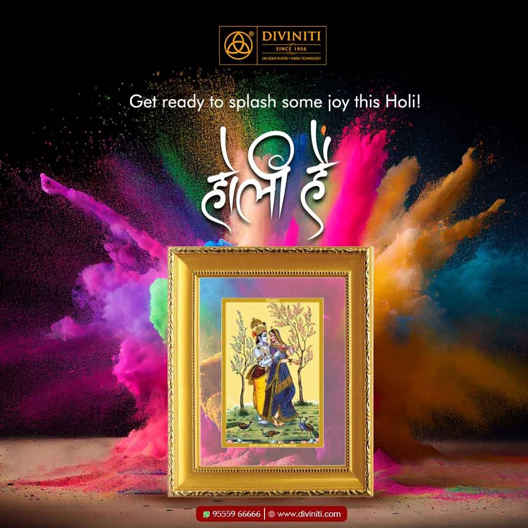 On this Holi, let's spread love, happiness, and positivity wherever we go. 
Let's make this world a better place to live in.

Happy Holi!🎨
.
.
.
#holiday #holifestival #holi2023 #24kgoldplatedgifts #spiritualproducts #religiousitems  #divinitigifts #divinitiindia #Diviniti