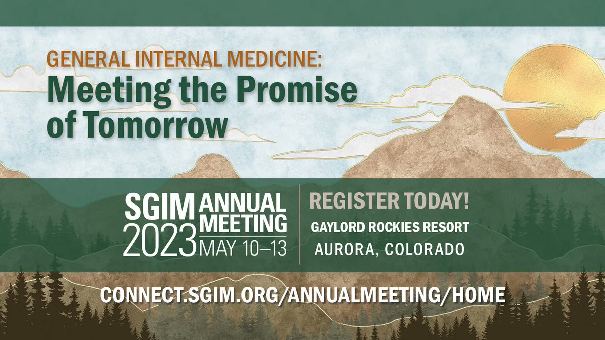 #SGIM23 Registration Reminder: Early Registration is closing soon! Register for #SGIM23 now before rates increase on 3/14! #meded #medtwitter #ProudToBeGIM bit.ly/3ZNE3GJ