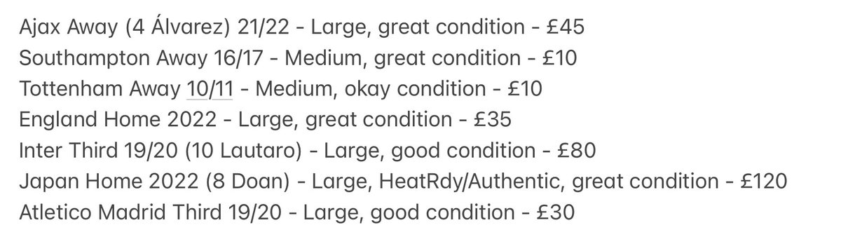 Price reductions on all shirts 🚨 prices all include UK delivery, dm for more pictures.

<a href="/_FullKitWankers/">FKW</a> <a href="/shirt_x/">The Shirt X-change</a>