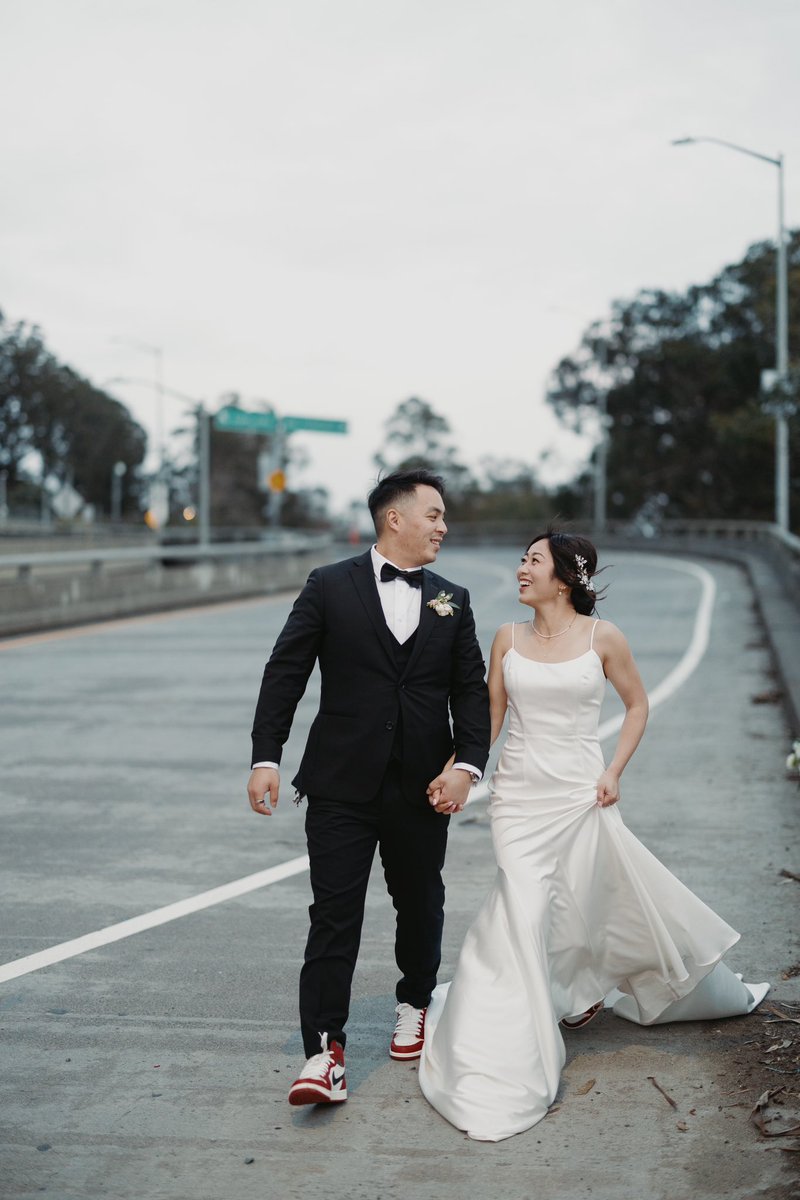My couple asked to shoot near this sign because she’s from Oakland and he’s from San Francisco… how flippin cute is this?