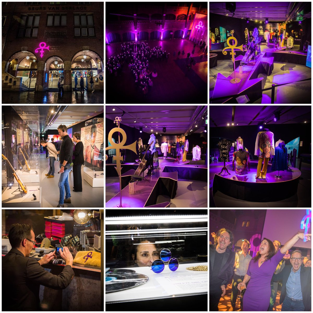 5 years ago today, the acclaimed @princeexpo was opened in @BeursVanBerlage #Amsterdam! Proud that I was the official photographer for that event, powered by @PaisleyPark  #PRINCE4EVER 💜
