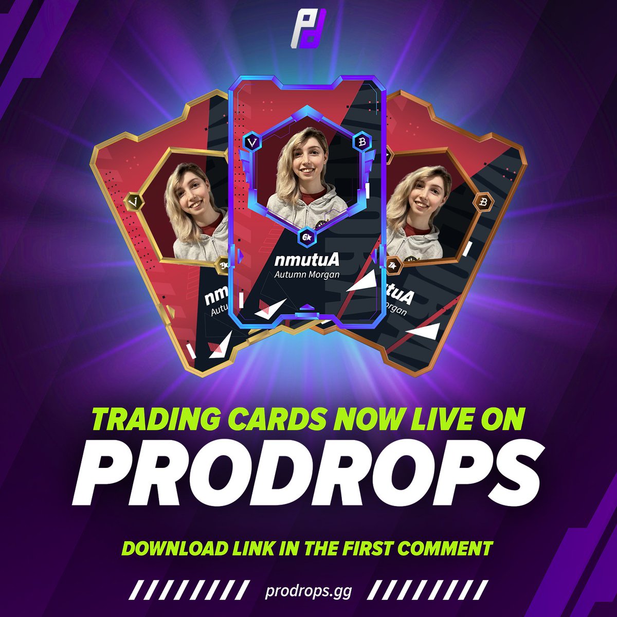 SPFnmutuA's tweet photo. Hey guys! I'm excited to share that I've partnered with @ProDropsGame!
I love collecting Pokémon cards so having the opportunity to be a part of an Esports TCG is a dream come true! PLUS IT'S FREE SO DOWNLOAD AND COLLECT CARDS WHILE PLAYING VALORANT RN!
#ProDropsPartner https://t.co/hfN4aFtCV9