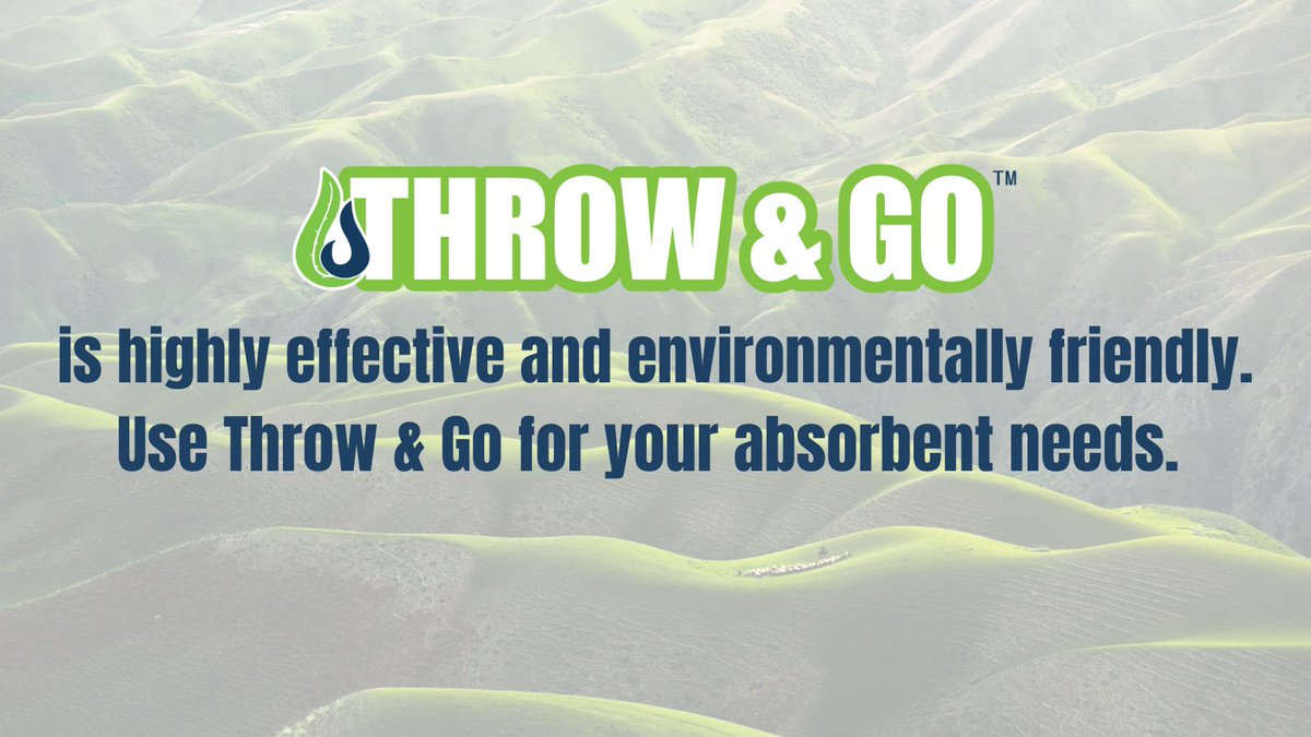 Amerizorb's tweet photo. Order your absorbent today (866) 432-9655
Throw &amp; Go is now a product of Creation Organics.

#throwandgo #cleanup #spillcleanup #spillkit #ecofriendly #throwandgo #cleanup #green https://t.co/YxfepRHnrF