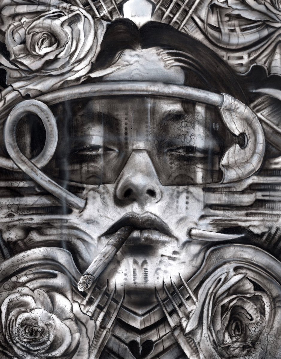 HR GIGER TRIBUTE SHOW THIS SATURDAY, MARCH II <a href="/CoproGallery/">Copro Gallery</a> For collector preview / inquiries please email: copronason@msn.com Viveros New Original tribute pieces to his favorite artist HR Giger - DON’T MISS THIS!!!