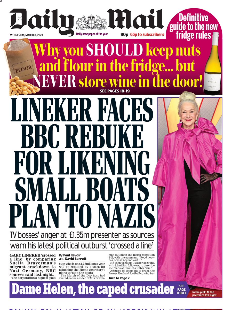 LucyWoodslucy70's tweet photo. in the 1930s  Daily Fail  front pages were all about too many German Jews coming to Britain. In ended up 6million were murdered. https://t.co/eu9gpv757B