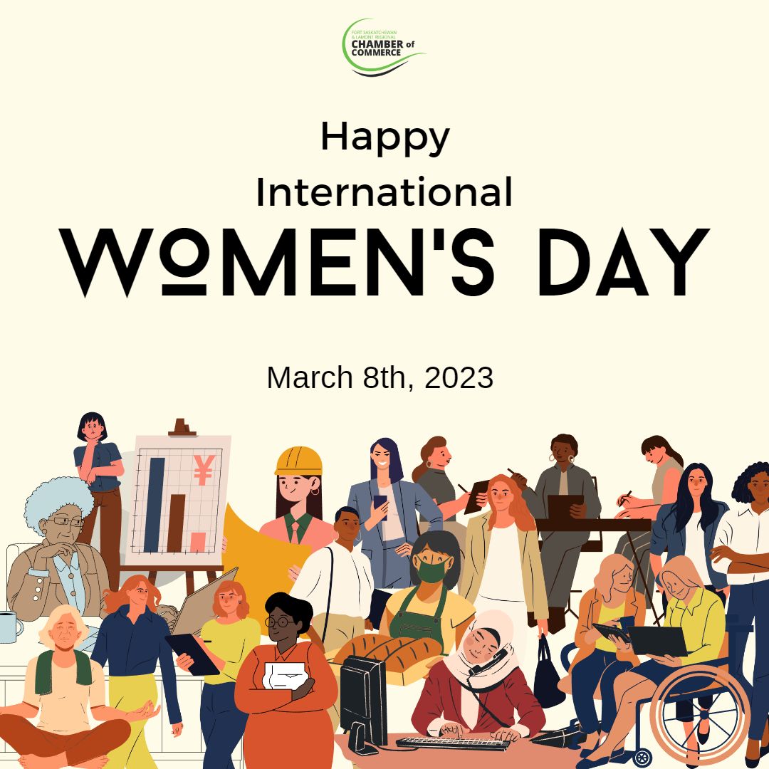 Happy International Women's Day to all of the amazing female business owners, leaders, entrepreneurs, managers, dreamers, and powerhouses that make our community and our Chamber great! #EmbraceEquity #internationalwomensday