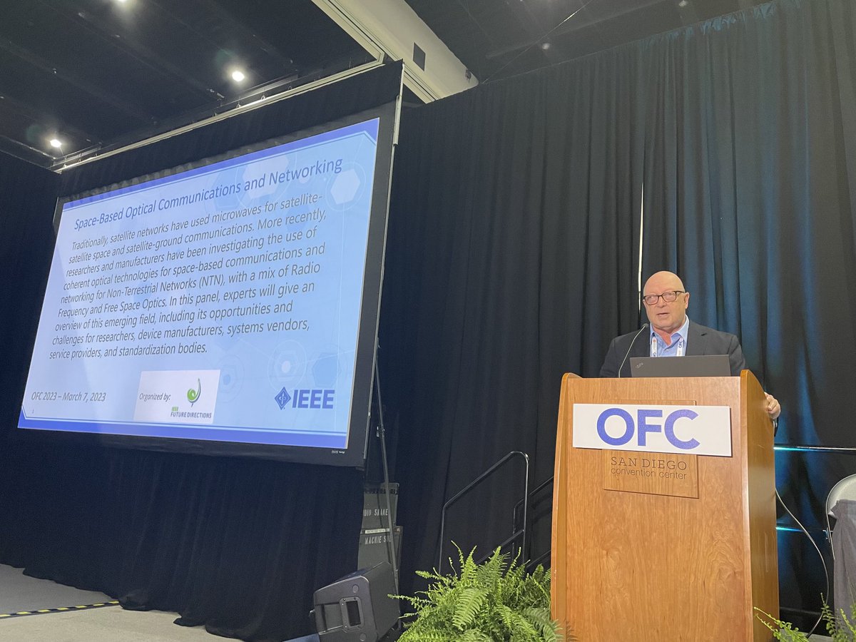 Kathy Grise (@klgrise) on Twitter photo Dr Doug Zuckerman <a href="/ofcconference/">OFC Conference</a> panel organizer welcomes all and introduces focus on "Space-Based Optical Communications and Networking” an <a href="/IEEEFutureDir/">IEEE Future Directions</a> event with experts, Vincent Chan, Christian Fuchs, Markus Gardill, Loukas Paraschis Dr Doug Zuckerman <a href="/ofcconference/">OFC Conference</a> panel organizer welcomes all and introduces focus on "Space-Based Optical Communications and Networking” an <a href="/IEEEFutureDir/">IEEE Future Directions</a> event with experts, Vincent Chan, Christian Fuchs, Markus Gardill, Loukas Paraschis