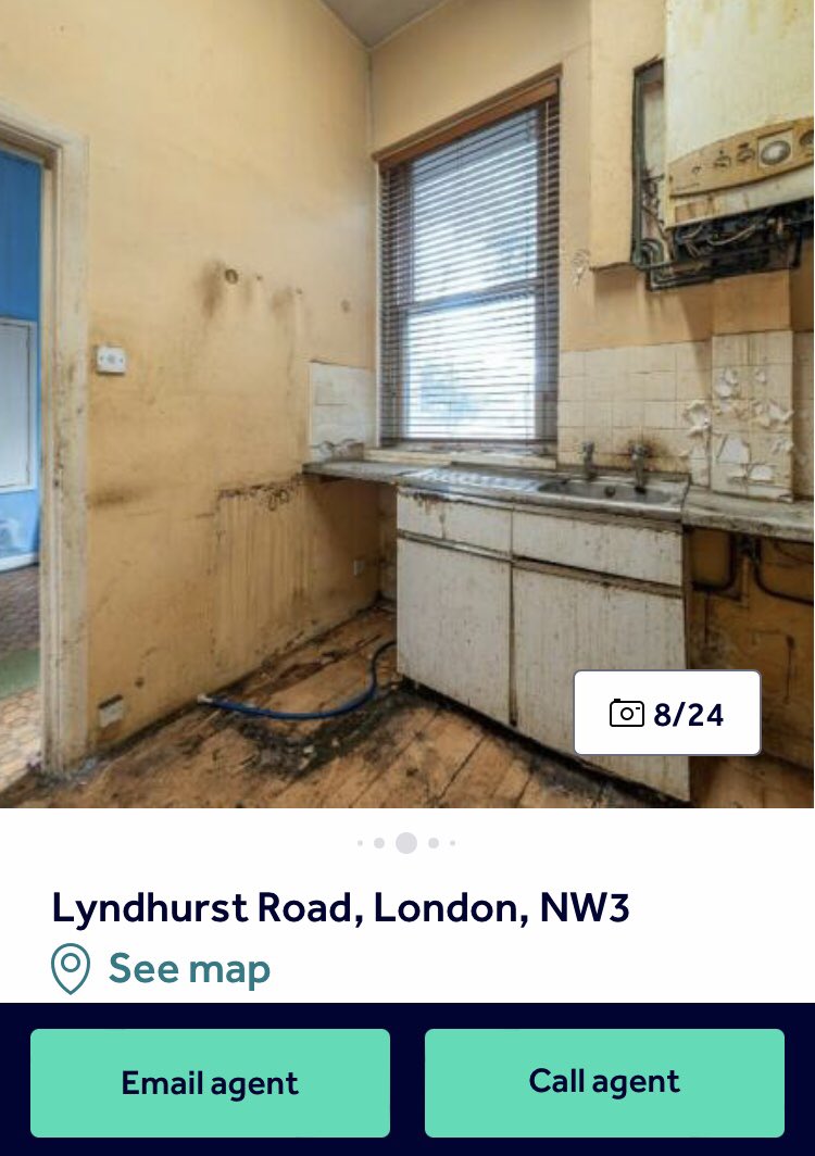 WritesBright's tweet image. One bathroom. Two bedrooms. 700 sq ft (most of it uninhabitable).

£785,000.

London is broken.