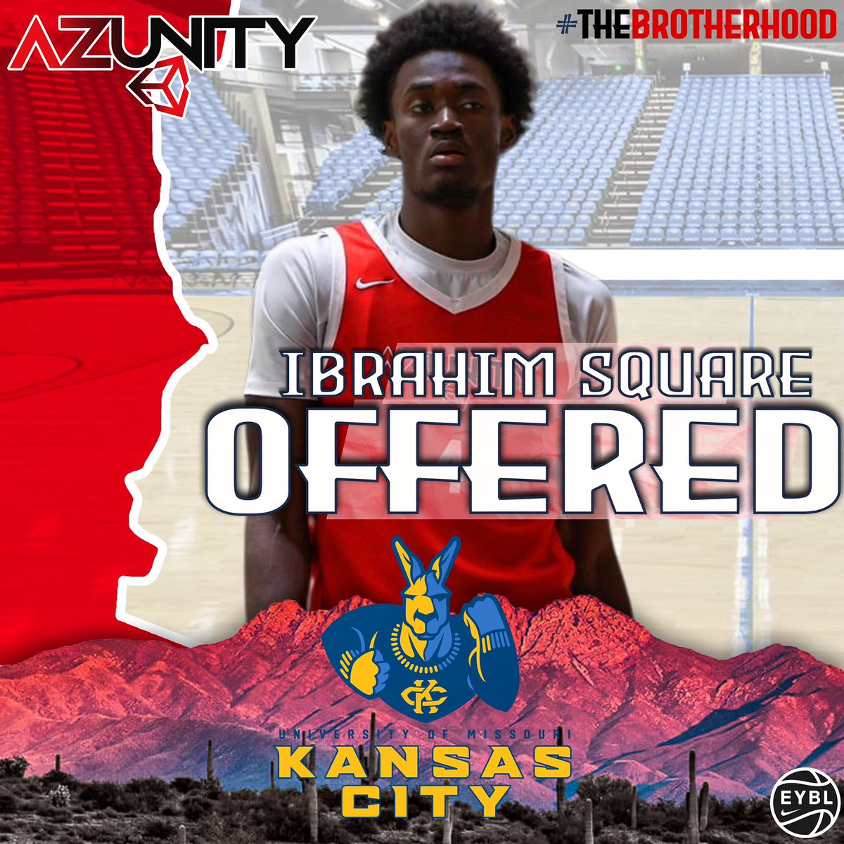 Corey Boswell (@coach_cboswell) on Twitter photo Congrats to <a href="/Arizona_Unity/">Arizona Unity</a> 2024 Ibrahim Souare <a href="/akir_ski/">Akir</a> on his most recent offer from <a href="/KCRoosMBB/">Kansas City Men's Basketball</a> <a href="/NikeEYB/">EliteYouthBasketball</a>
#THEBrotherhood #nikebasketball Congrats to <a href="/Arizona_Unity/">Arizona Unity</a> 2024 Ibrahim Souare <a href="/akir_ski/">Akir</a> on his most recent offer from <a href="/KCRoosMBB/">Kansas City Men's Basketball</a> <a href="/NikeEYB/">EliteYouthBasketball</a>
#THEBrotherhood #nikebasketball