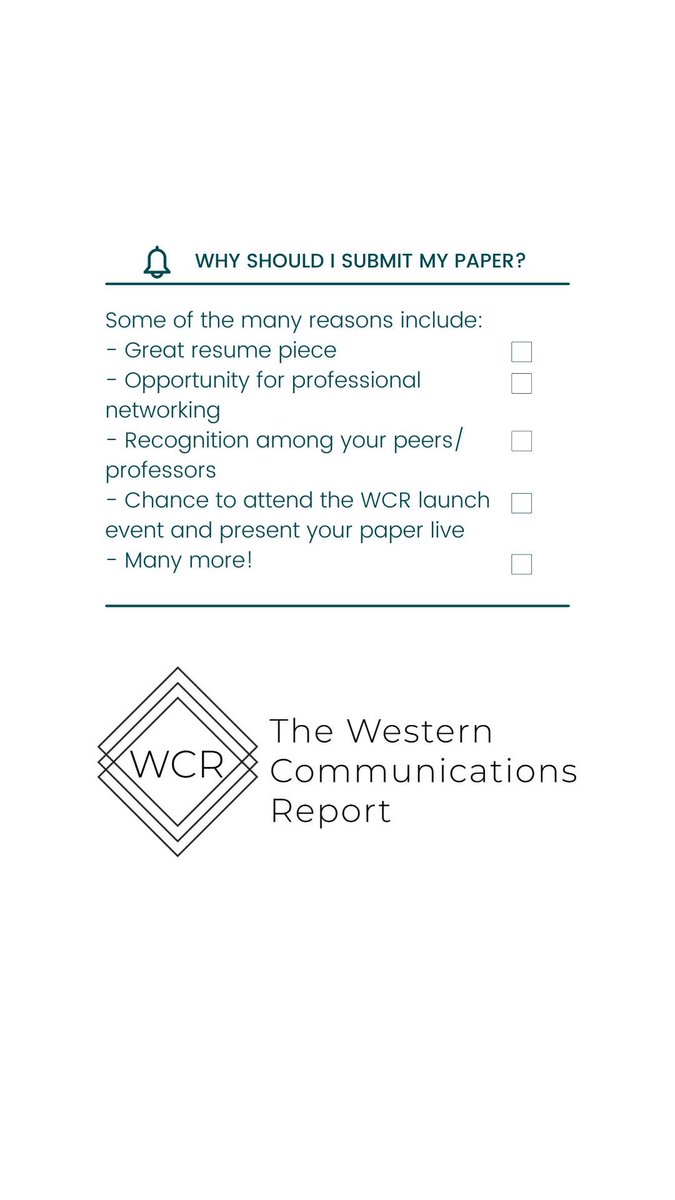 Western Communication Report tweet media