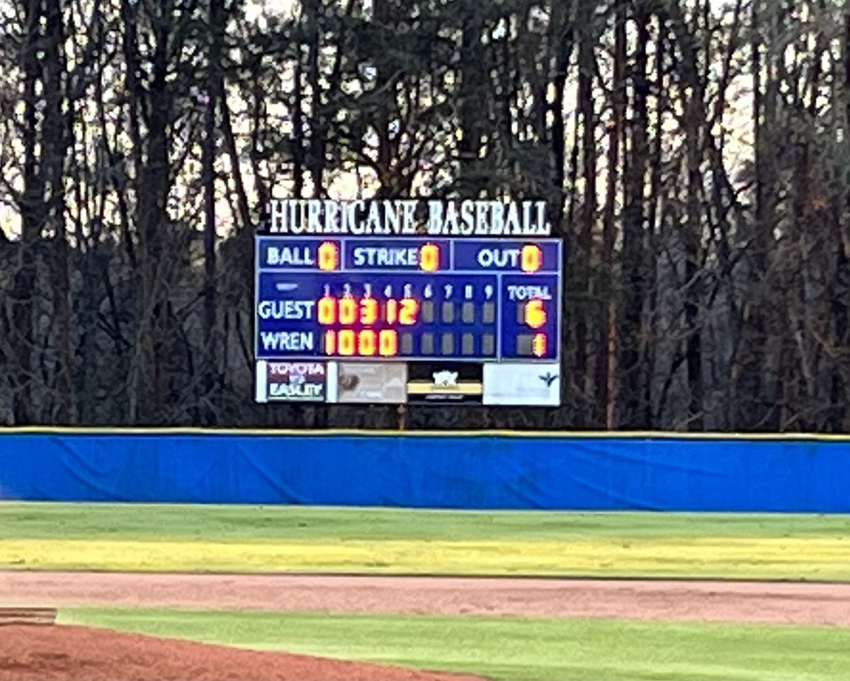 Felicia99TIGER's tweet photo. @dwdbaseball @wrenhsbaseball @DWDAthletics Lions take Game 1 behind complete game from Ethan Carroll, final score 6-1 💙💛 https://t.co/2vohH4Ror2