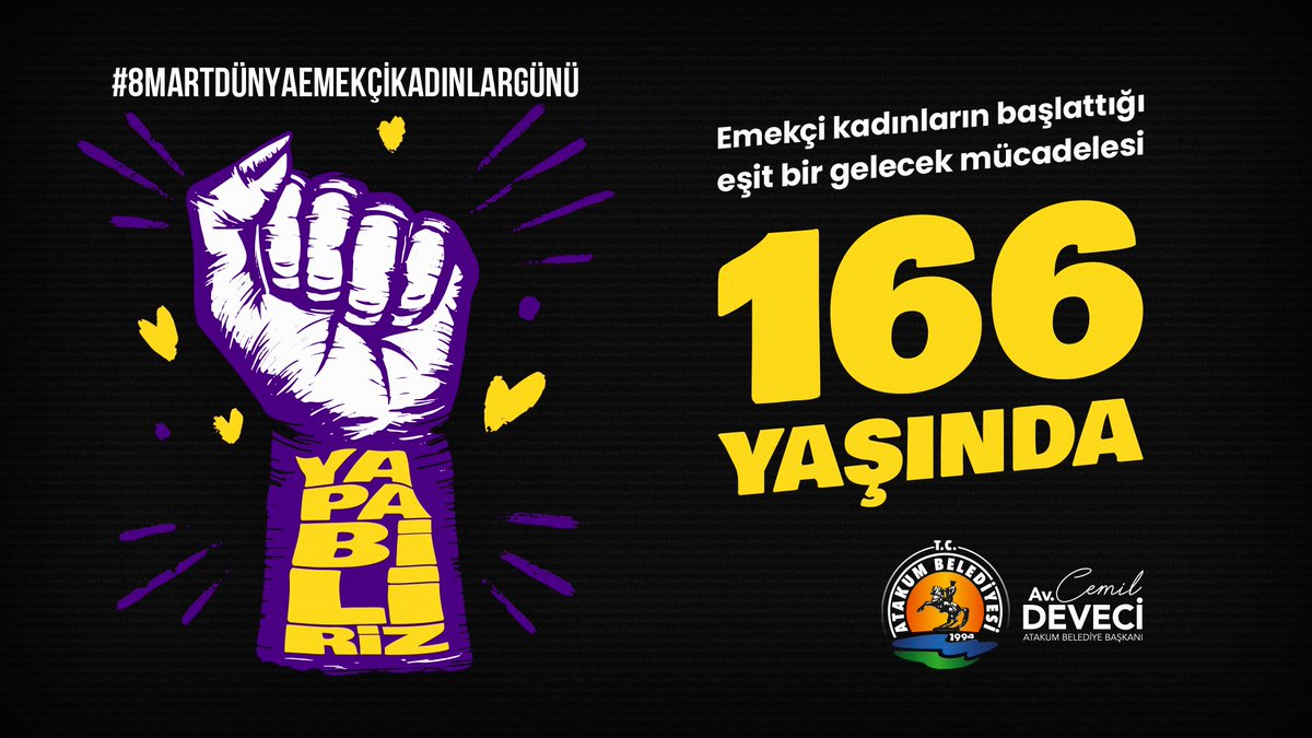 Emek, eşitlik ve özgürlük mücadelesi 166. yaşında!

#8Mart Dünya Emekçi Kadınlar Günü kutlu olsun. Bir gün ile sınırlandırılmaması dileğiyle... #8M2023