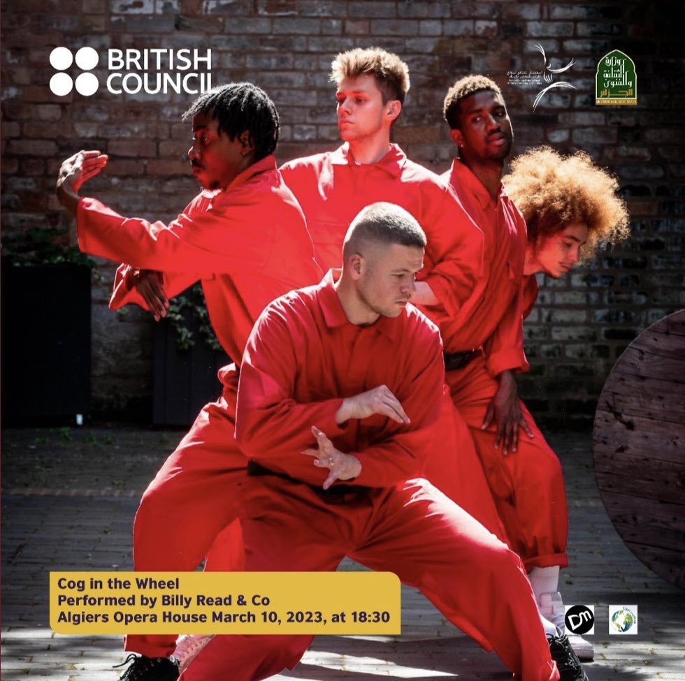 DefMotion's tweet photo. First show of 2023 in Algeria 🇩🇿 

Cog In The Wheel will be performed at the Algiers Opera House this Friday, followed by a masterclass on inclusion, deafness &amp; disability access in dance on Saturday led by Billy https://t.co/nEy6hOTWkR