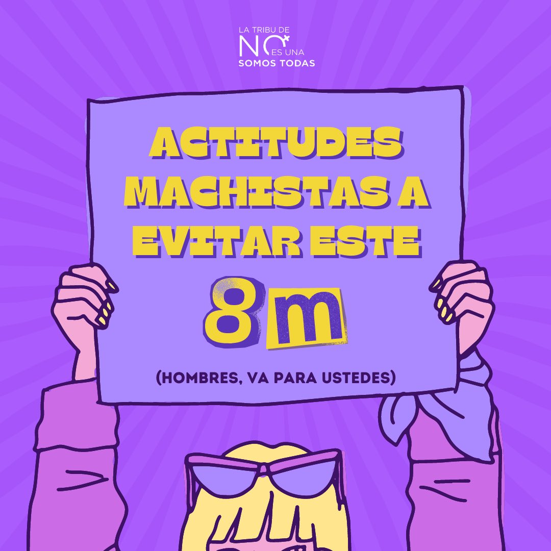 somostodasmx's tweet photo. 3 actitudes machistas a evitar este #8M2023 

👇🏼 https://t.co/FOV8l7LPiw