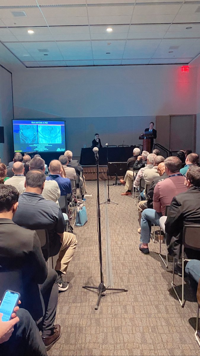 Incredible turnout to hear about the future of PAE by my mentor <a href="/bonesz/">Aaron Fischman MD | Interventional Radiologist</a> at #SIR23PHX. <a href="/MountSinaiIR/">Mount Sinai IR</a> <a href="/SIRspecialists/">Society of Interventional Radiology</a>