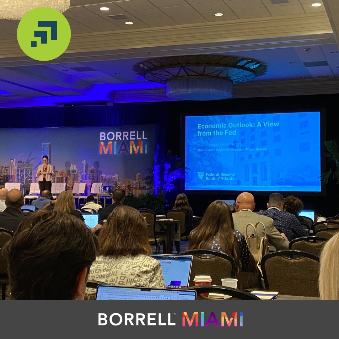 ipromote's tweet photo. iPromote's VP of Sales, David Adams, is finishing his invigorating time at #BorrellMiami2023 learning from Shari Bower, VP & Regional Executive of the Federal Reserve Bank of Atlanta about Major Economic Trends. โ๏ธ๐ #iPromote #digitaladvertising https://t.co/z8NxhK3jPP