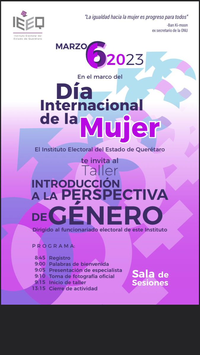 En el marco del Día Internacional de las Mujeres, nuestra compañera la Dr. Laura López impartió el taller "Introducción a la Perspectiva de Género" con el funcionariado del <a href="/IEEQcomunica/">IEEQ Comunicación</a>. 
Gracias a la Consejera <a href="/RosaMarthaGmez1/">Rosa Martha Gómez</a>  por las facilidades brindadas para este Taller.