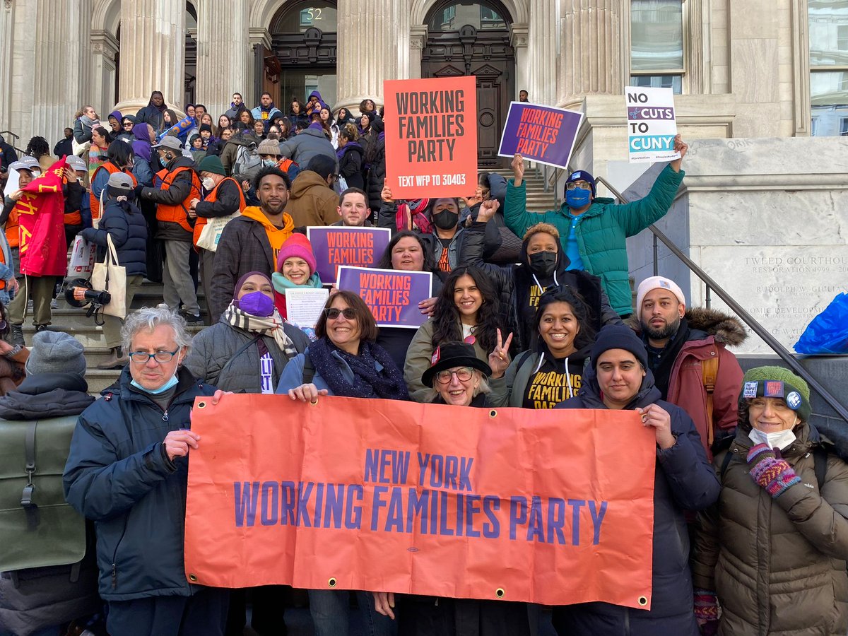 Queens goes hard when it comes to fighting for a #PeoplesBudget. Our members and steering committee were out in force today with @PeoplesPlanNYC .

We need #CareNotCuts to build the city working families deserve.