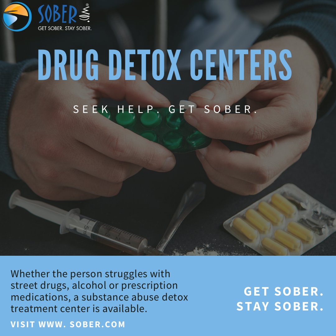 sobr_life's tweet image. For a list of Drug Detox Centers, visit: sober.com/directory/deto…
.
#opioidaddiction #drugaddiction #detox #alcoholdependency #recovey #alcoholism #wellness #addiction #sobriety #wellness #addictionrecovery #selfcare #detox