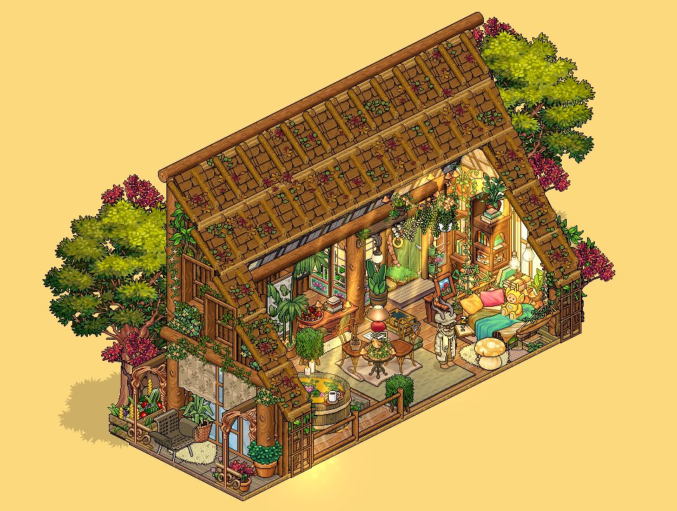 BuildDaunoe's tweet photo. Spring House 

Built on @habboxfrance https://t.co/CBjIFp44Q1
