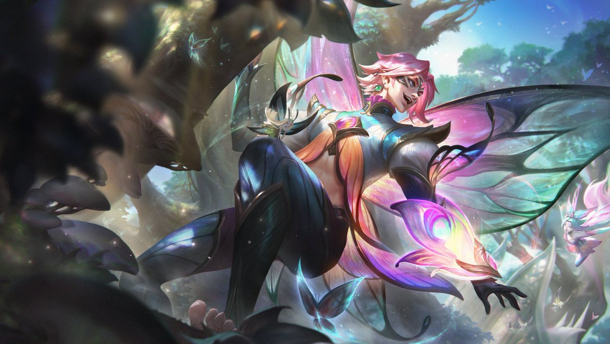 Averaey_'s tweet photo. 🦋 𝓕𝓪𝓮𝓻𝓲𝓮 𝓒𝓸𝓾𝓻𝓽 𝓖𝓲𝓿𝓮𝓪𝔀𝓪𝔂 🦋

2 winners will receive any 1350 Faerie Court skin of their choice! To enter all you have to do is:

✨ Follow me
✨ Like &amp; RT this
✨ Tag a friend
✨ Must be NA 

Giveaway ends when the skins come out! https://t.co/3nMU8WvTwf