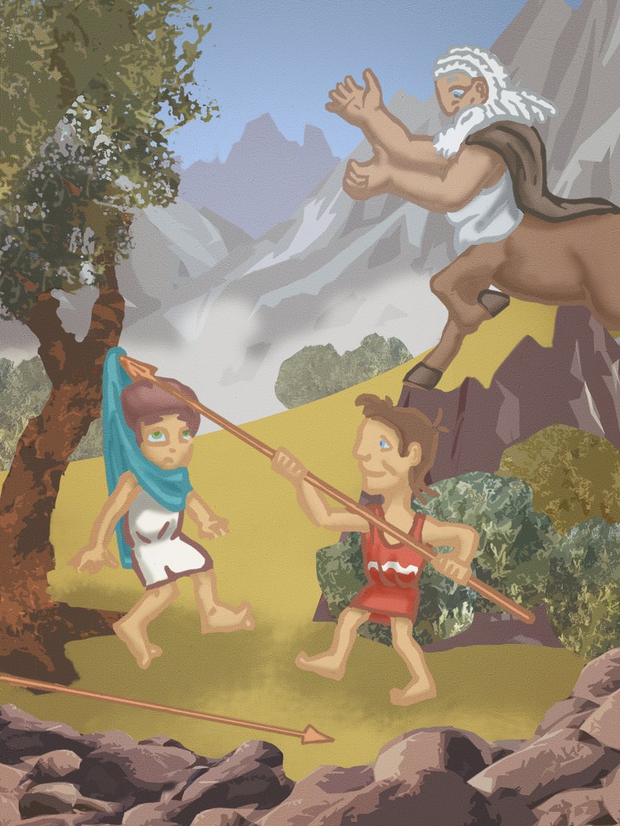 EarlyMyths's tweet photo. The young hero Achilles joins Cheiron’s school- and the centaur teaches him all he needs to know. An amazing lesson for a special hero. 
Check out our new book-
https://t.co/IZRcuUGLsK 
#book #fiction #literature #award #youngreader #ebook #paperback #achilles #myths #troy https://t.co/NzR78OOPhN