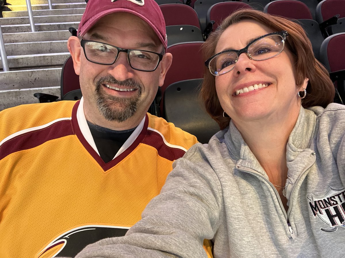 Weekday date night! @clevelandmonsters Bring us a W! #LightTheLand