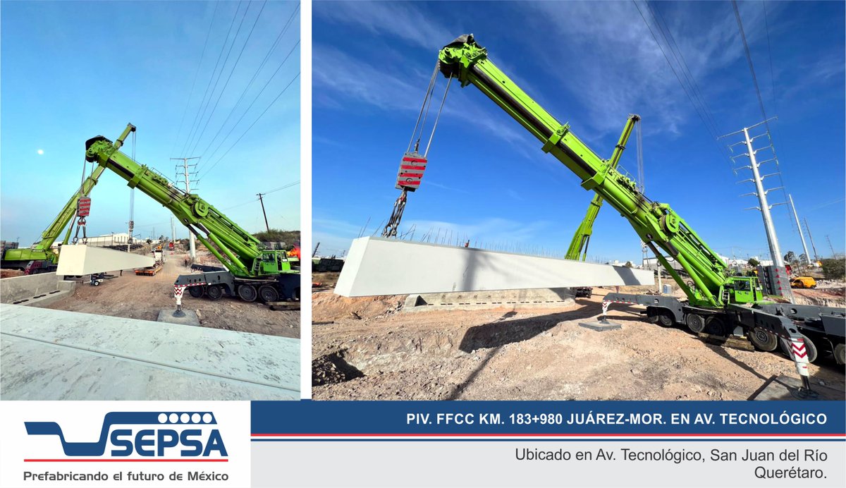 SEPSACV's tweet photo. #Fabricación, #Suministro y #Montaje de #Columnas, #Trabes portantes, #Trabes de rigidez y #Losa spiroll para la obra "Edificio Cobaev" ubicado en Arco sur, Lomas Verdes, Xalapa de Enriquez, C.P. 91098 #Veracruz.
#60AñosDeExperiencia
#PrefabricandoelFuturodeMéxico https://t.co/PRCyqfMHY9